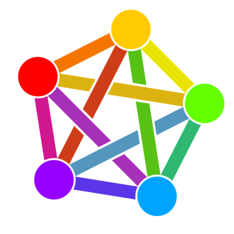 The colorful Fediverse-Logo
